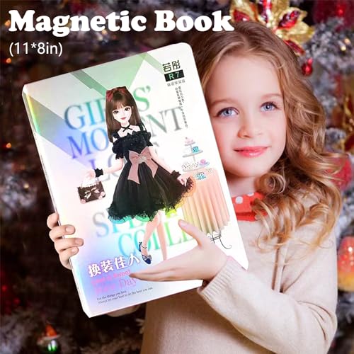 Daniel Axel Magnetic Collecting Book,Paried with Magnetic Paper Doll for Use,Gift for 3+ Year Old Girls Toddler-Only Include Magnetic Collecting Book,Not Include Paper Doll Accessories - Thumbnail 6