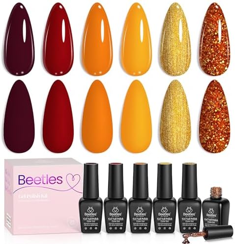 MEFA Gel Nail Polish Kit with U V Light — side view showing full product dimensions