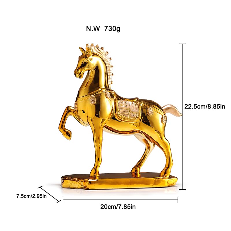 Estatua Decorativa de Caballo en Resina Moderna miniatura 4