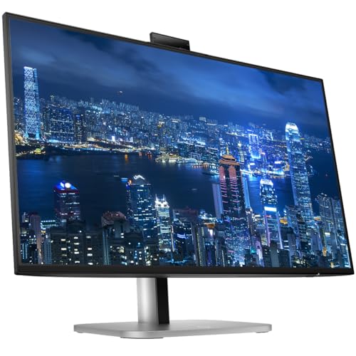 Image of HP Series 5 Pro 27-inch 527pm & 527pq 2K QHD 1440P Conferencing Monitor, 2-Pack, Webcam and Mic, DisplayPort, USB Hub Bundled with Desk Mount Dual Monitor Stand