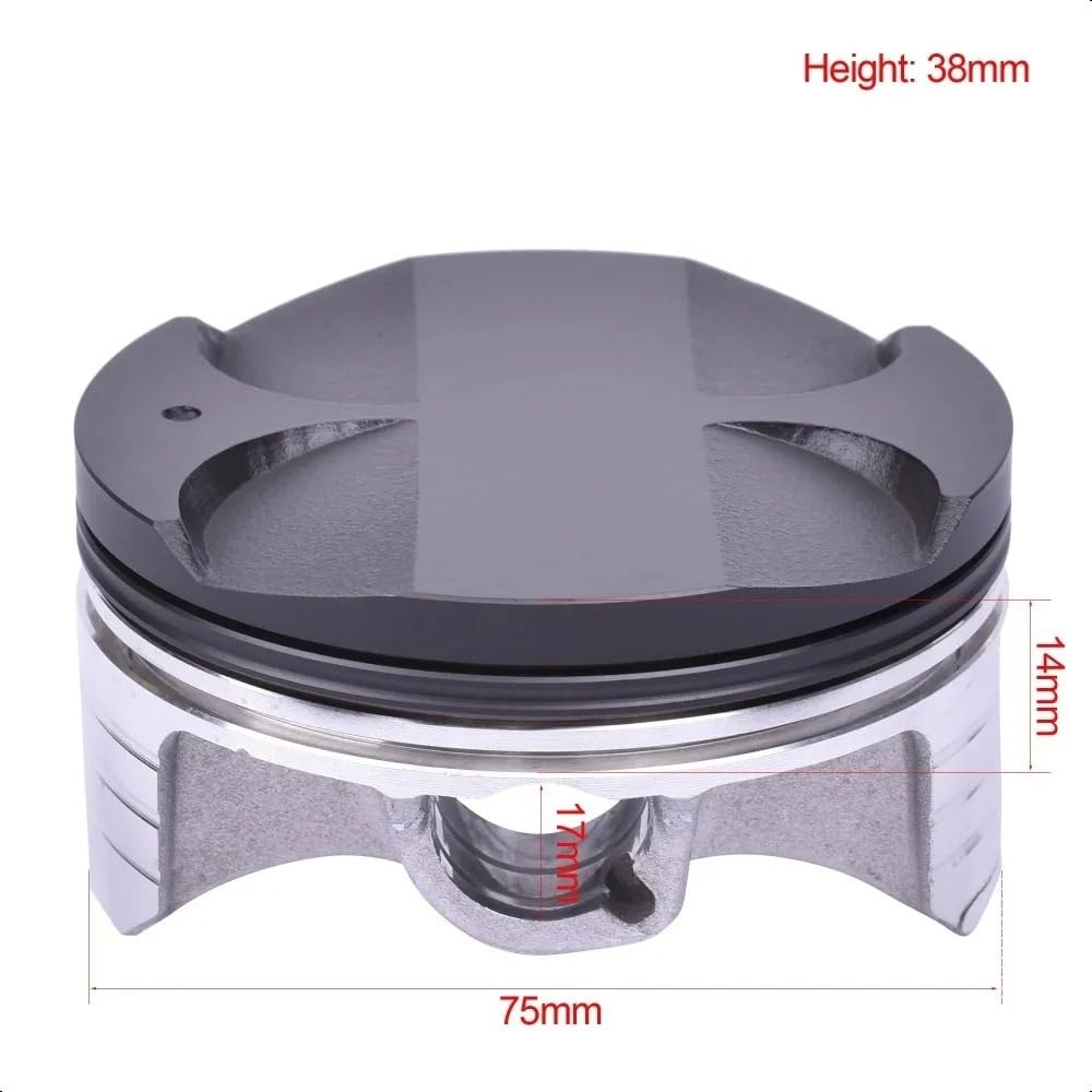 Pistones Kit Anillos Pistón Motor 4 Cilindros Para Motocicleta 75mm 13101-MEL-010 Para CBR1000 04-07 Para CBR954 Para CBR 954 1000 13101-MCJ-750 Cilindro(STD piston)