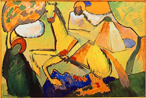 Peinture Kandinsky Sketch ZHAOSHAN 58 x 90 cm pour habiller un mur vide sans cadre