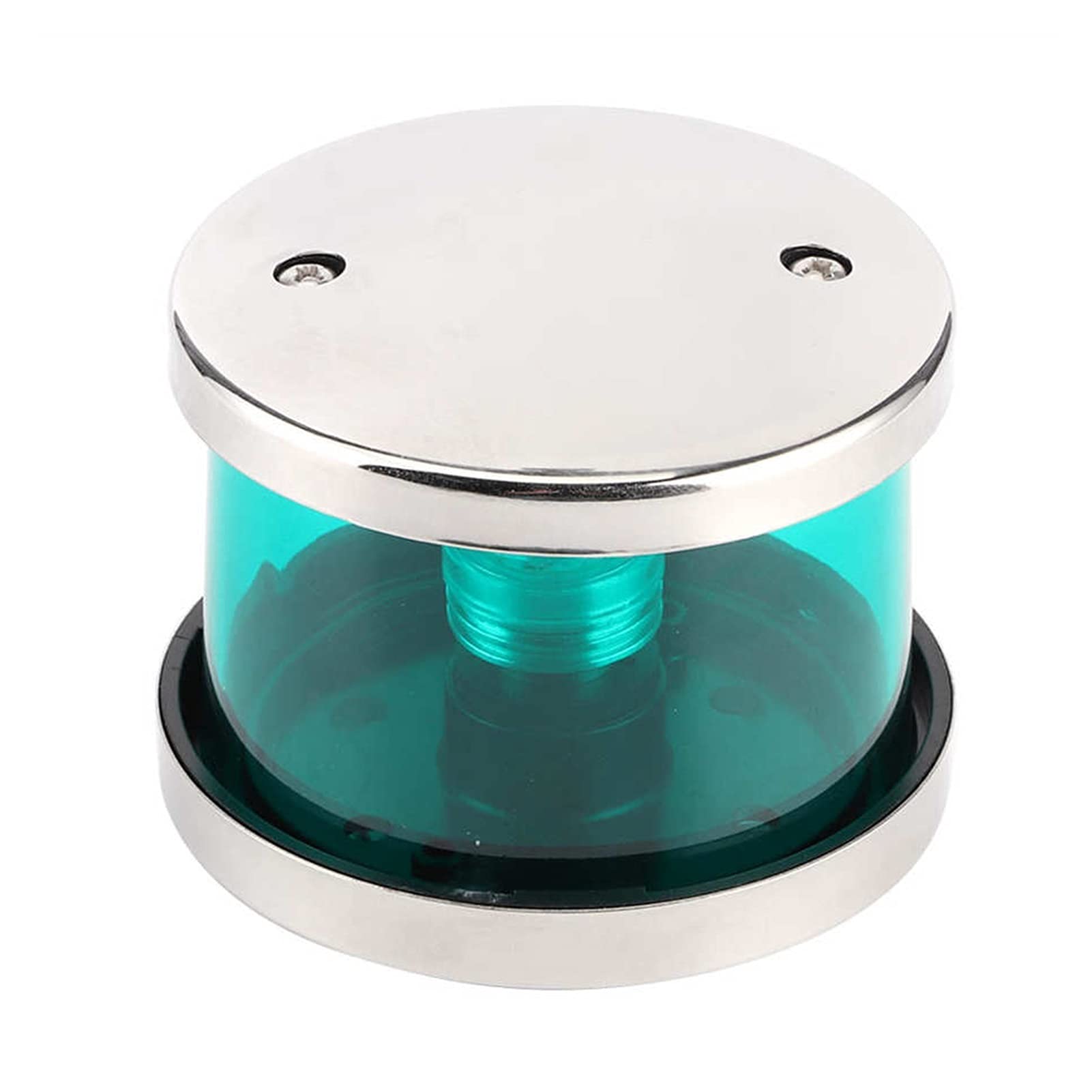 Barca marina in acciaio inox 1 2V 360 ° IP66 Verde GUIDATO Segnale di alloggiamento trasparente della luce navigazione for gli yacht Per la navigazione e la pesca