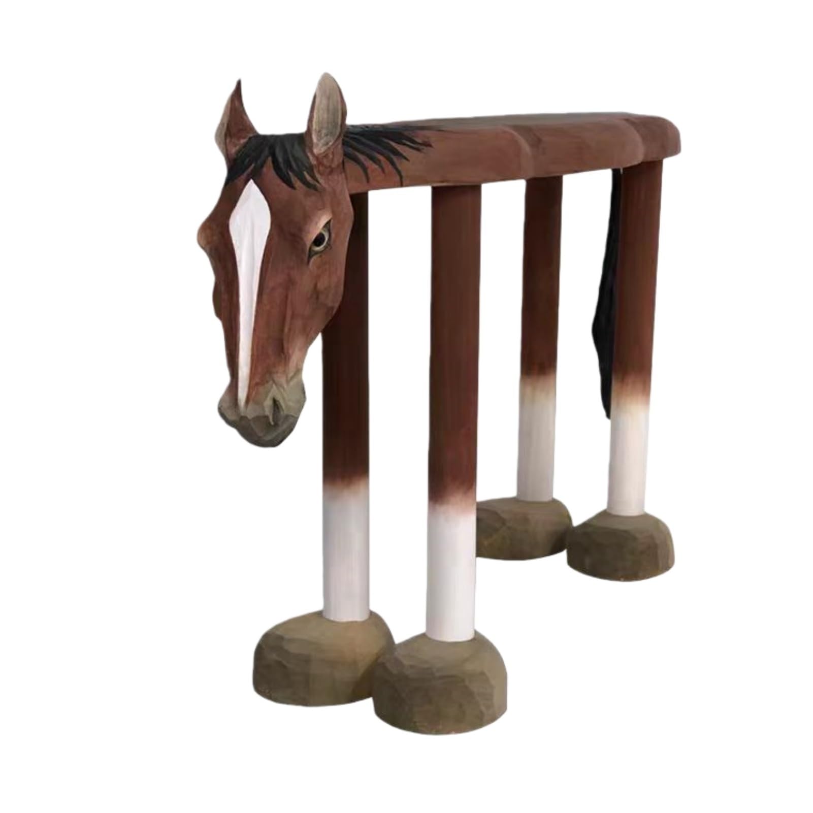 Various Animal Shaped Shoe Stools, Wooden Carvings, Cute Styles, Children's Step Stools, Home Decorations(Medium)