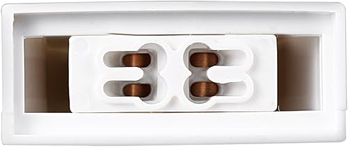 Miniatura 5 de uxcell 10 unids T8T12 soporte de luz fluorescente G13 base no derivada lámpara lápida enchufe AC 500 V 2A para tubo fluorescente LED