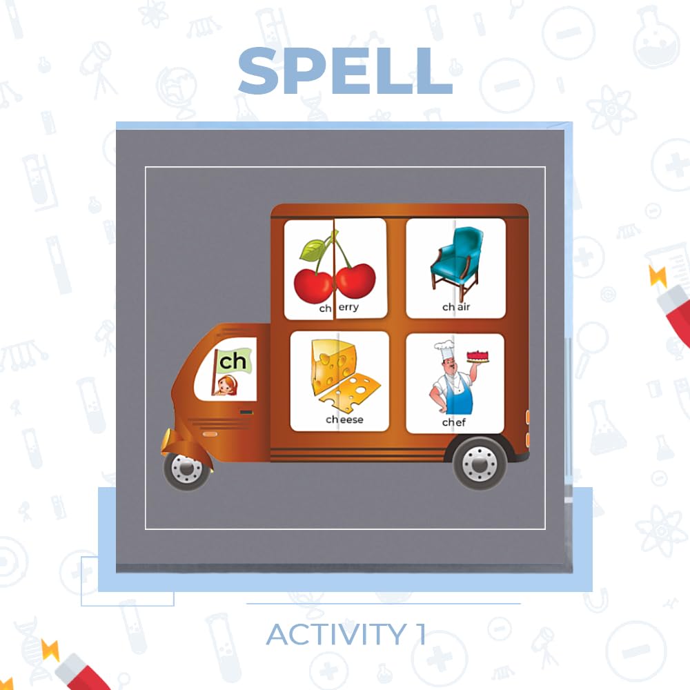 PELIKAS TOYZ ​​Magnetic Phonics Kit for Kids, Montessori Toys for 4 to 6 Year Old, Gift for Boys Girls - Magnalogix Phonics on The Go ! - Image 5 thumbnail