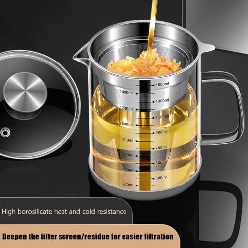 Filtro de aceite portátil y separador de grasa de cocina para freír 8