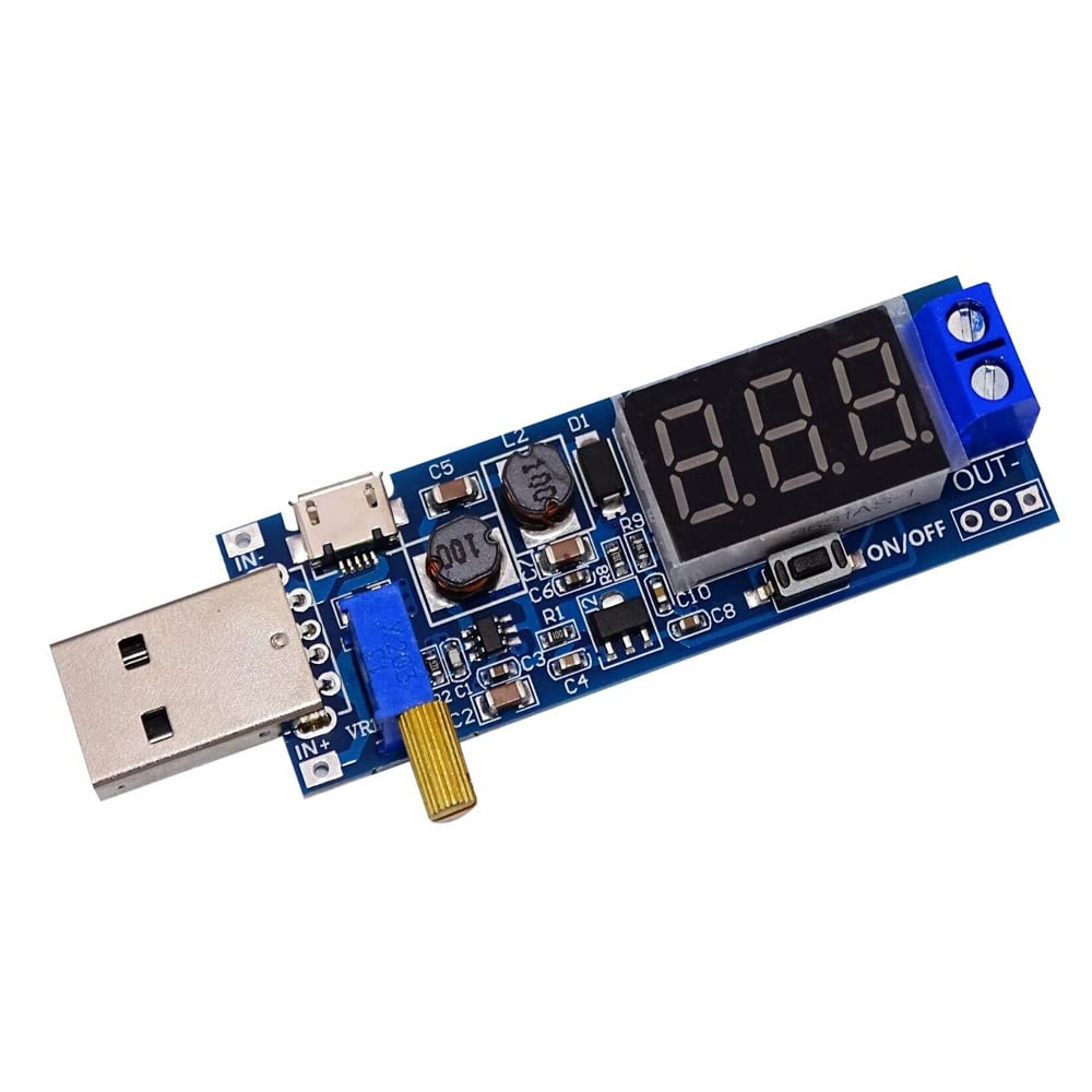 Trasformatore di tensione USB DC Boost Module StepUp regolatore di tensione per Arduino Pi, da 5 V a 3,3 V 9 V 12 V 24 V