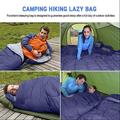 Image of IRIS Sleeping Bag Envelop 3 Season Ultra Light Portable Waterproof Comfort for Camping, Backpack & Outdoor