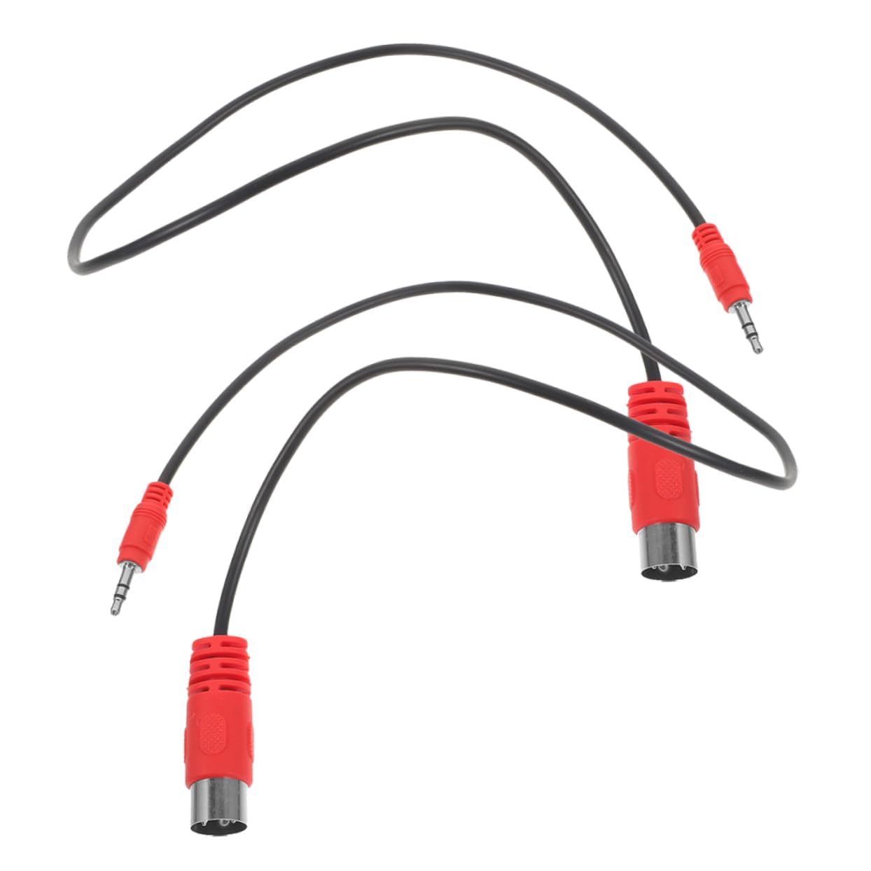ibasenice 6pezzi Cavo Adattatore Audio Pin Midi Design Angolare Compatibile Con Chitarra Elettrica e Dispositivi Audio Trasmissione Chiara e Stabile