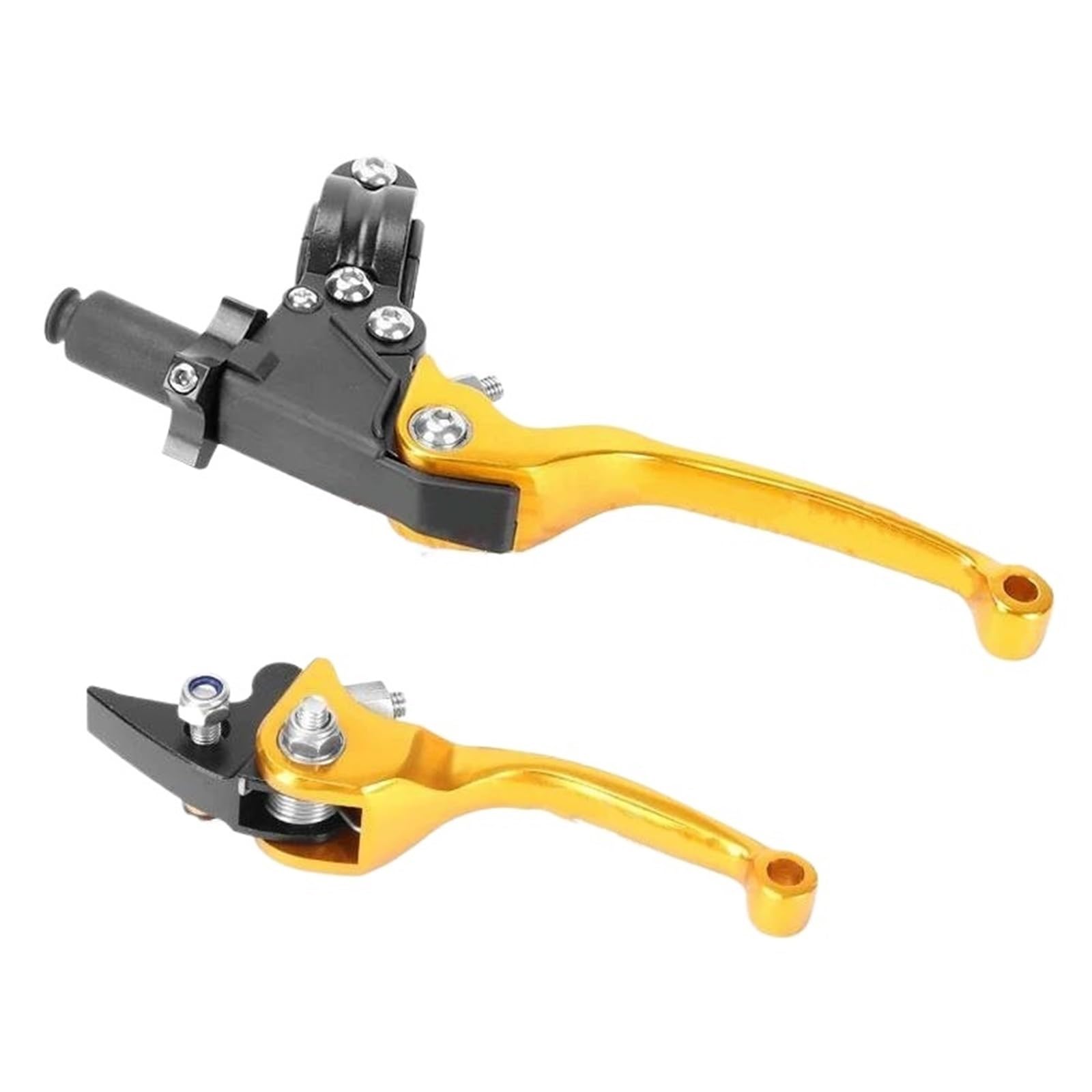 FOYMGMSPAP for ZX6R for ZX636 for ZX10R for ZX25R for ZX 6R for ZX 636 for ZX 10R for ZX 25R Handle Anti-Fall Brake Handle Clutch Brake Clutch Grips Levers(Gold)