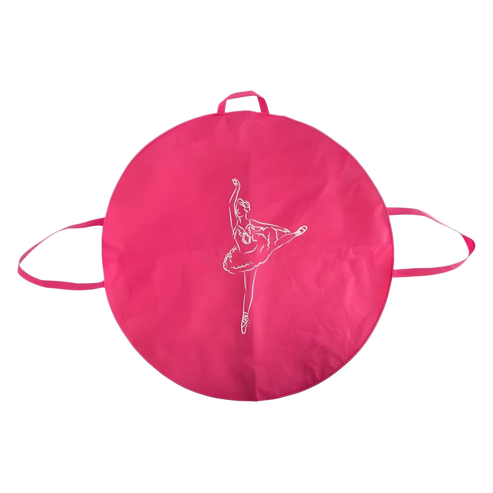 Borsa per tutù da balletto, organizer per gonne e prove di danza, porta abiti portatile con tracolla per scarpe da punta, gonna da ballo e accessori (rosa)