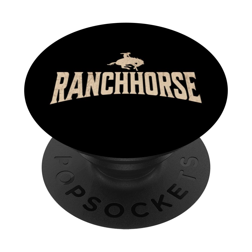 Ranchhorse - Rodeo PopSockets Swappable PopGrip, Black