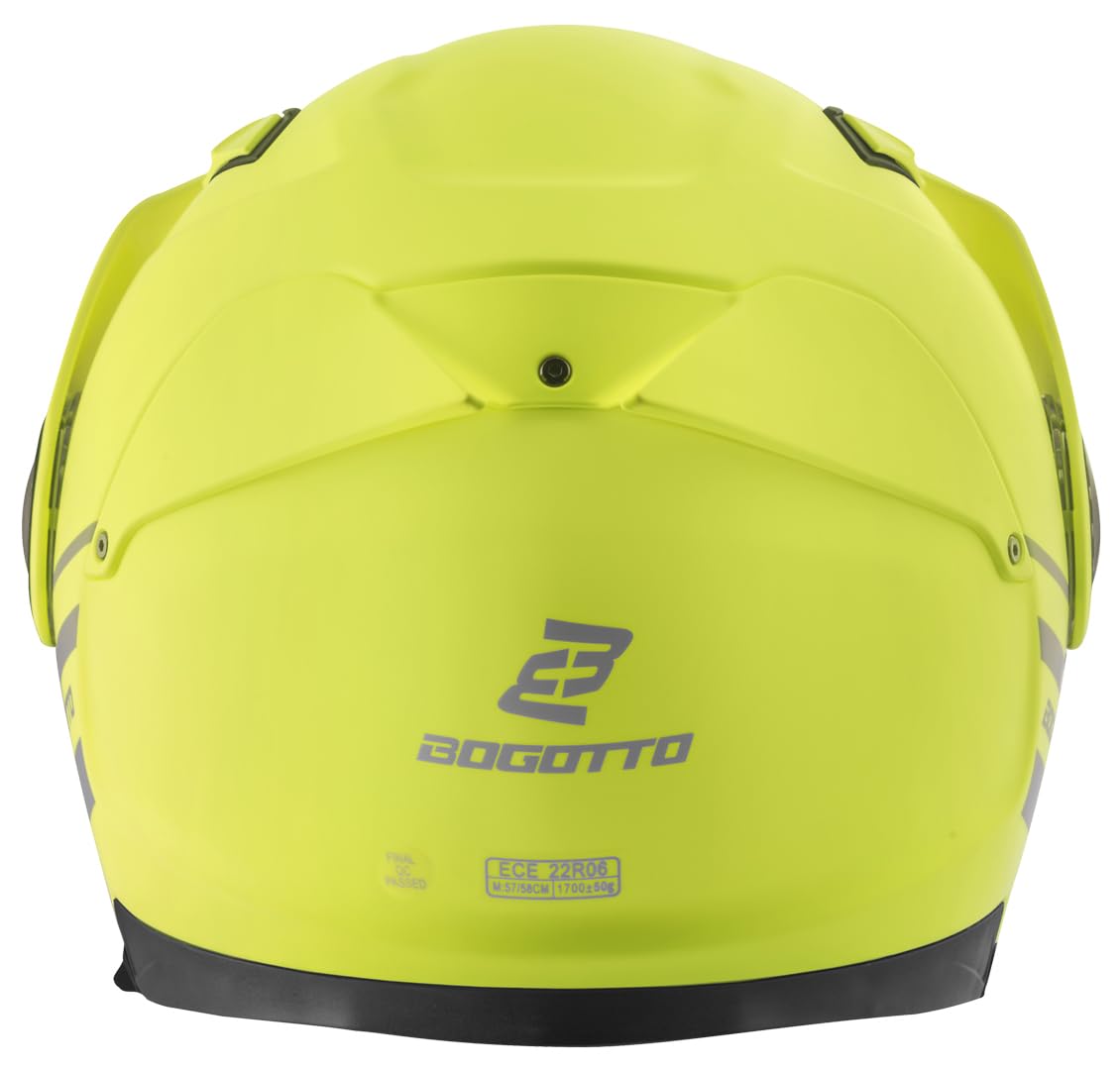 Bogotto FG-102 Duo Fiberglas Enduro Klapphelm | Schützender Fahrkomfort