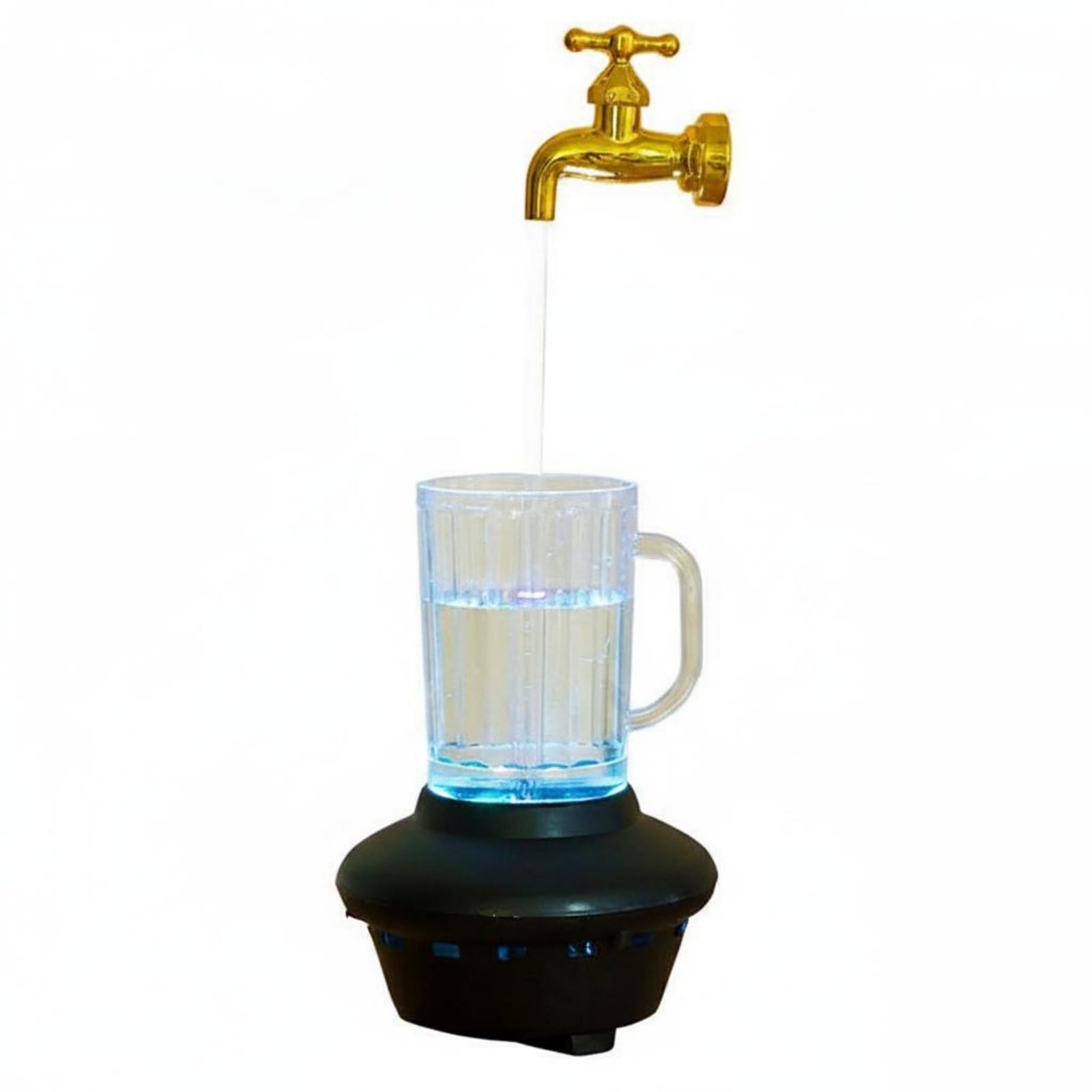 Floating Faucet Fountain Mystical Tap Water Feature Recirculating Water Illusion Lamp for Living Room, Desk, Office, Faucet-image-34
