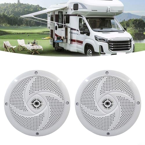 Altavoz RV de aluminio resistente al agua con potencia de 180W y 6.4" 3