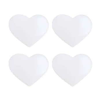 ラブリーくるみボタン4個セット　ヘアゴム　手書き風ハート　白　黒　赤 ラブリーくるみボタン4個セット ヘアゴム 手書き風ハート 白 黒