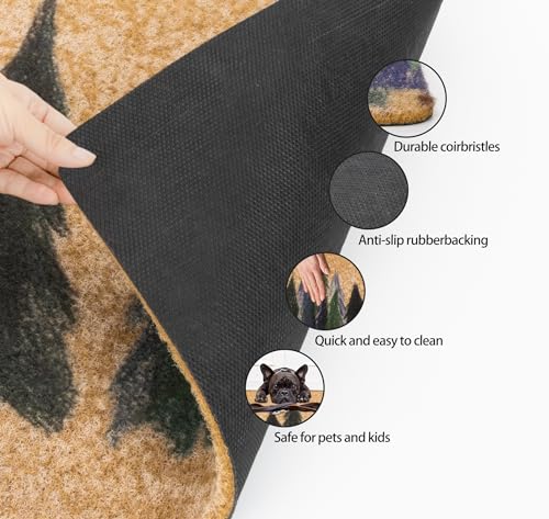 Paillasson d'arbre de Noël grand format tapis d'entrée durable - 5