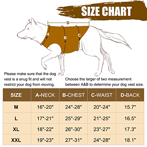 Hunthor Dog Hunting Vest, 5 mm Neoprene Dog Vest Hunting, Adjustable Dog Hunting Vest Waterfowl for Duck Hunting (Camo, XL)