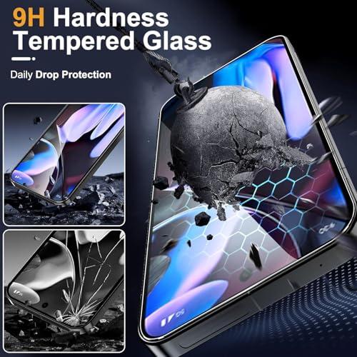 Image of Advanced Black Border Tempered Glass Screen Protector Compatible for Google Pixel 9 Pro Fold 5G (6.3 Inch, Pack of 1) | Full Screen Coverage (except edges) Screen Protector Guard Protector