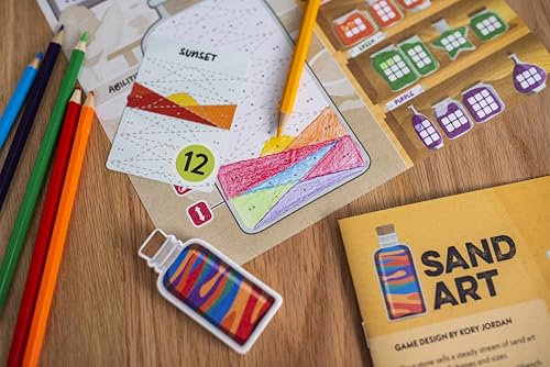 Sand Art juego de mesa de estrategia y patrones de colores miniatura 3