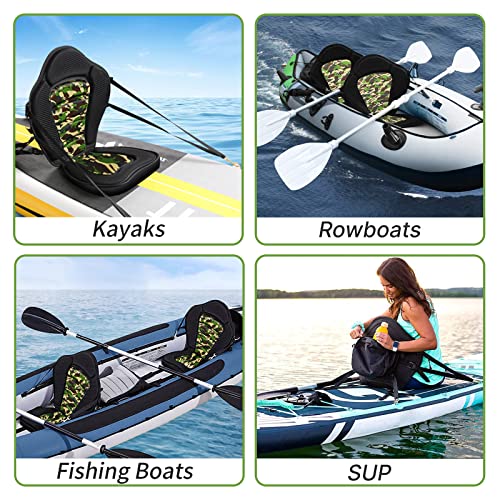 Vashly Kayak Seat, Thicken Seat Cushions For Kayak, Canoe Seats With Detachable Storage Bag, Kayak Seat Cushion, For Canoeing Kayaking Rafting Fishing #TOP3