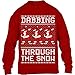 Shirtgeil Dabbing Through The Snow - Regalo per Natale Maglione per Bambini e Ragazzi 9-11 Anni Rosso