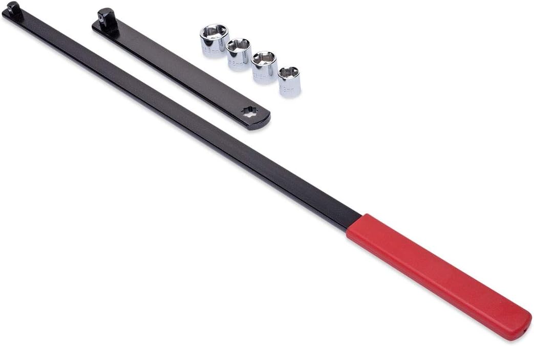 Eastwood Ratcheting Serpentine Belt Wrench Tool Belt Remove and Install Kit Automotive Repair Kit Socket