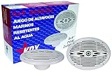 2 Vías KDX-Audio 6x9-Marine - Juego de Altavoces para embarcaciones, Color Blanco