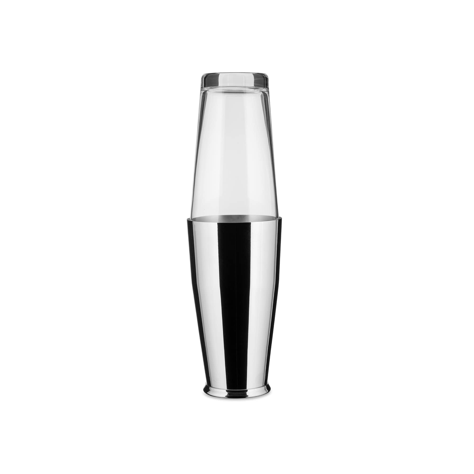 Alessi Glass And Stainless Steel 18/10, Glossy Polished Exterior, Matte Interior Boston Shaker, (5050)