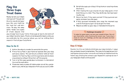 Happy Dog: 101 Easy Enrichment Activities for a Healthy, Happy, Well-Behaved Pup