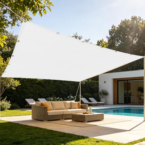 Voile ombrage blanc 1.1 x 2.4 m résistant avec filet d'ombrage pour serre