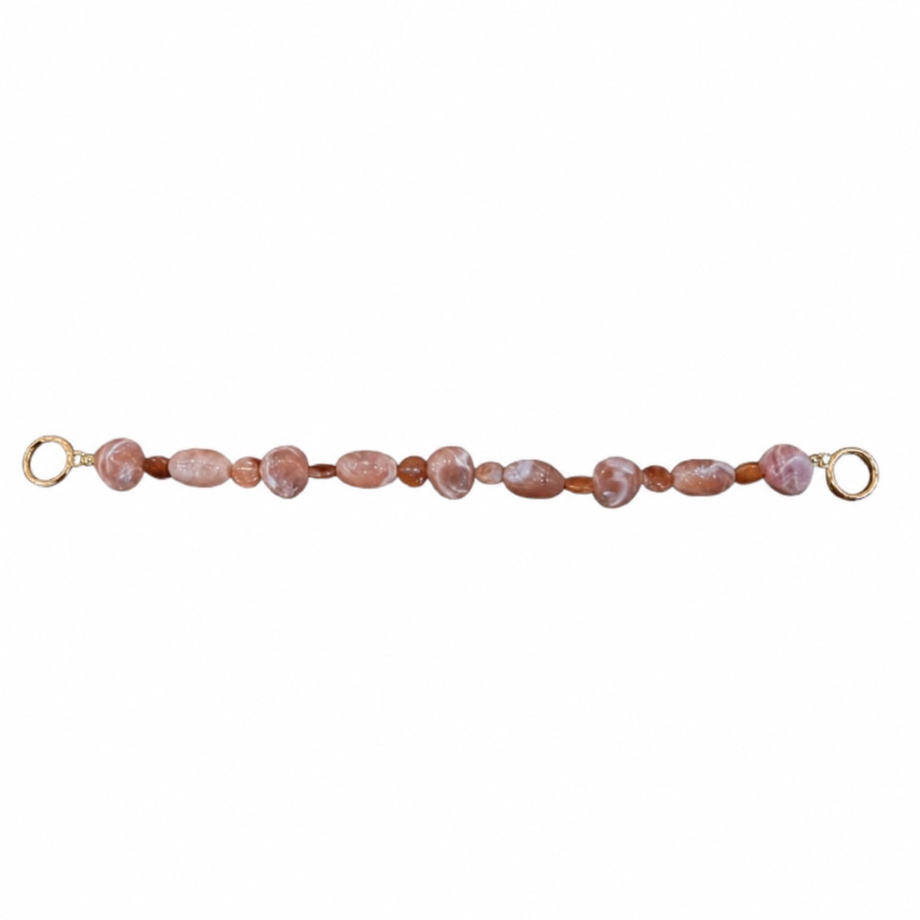 Beaded Bag Handles with Gold-Tone Ring Ends | Stone Beads, Gold-Tone Rings-image-38