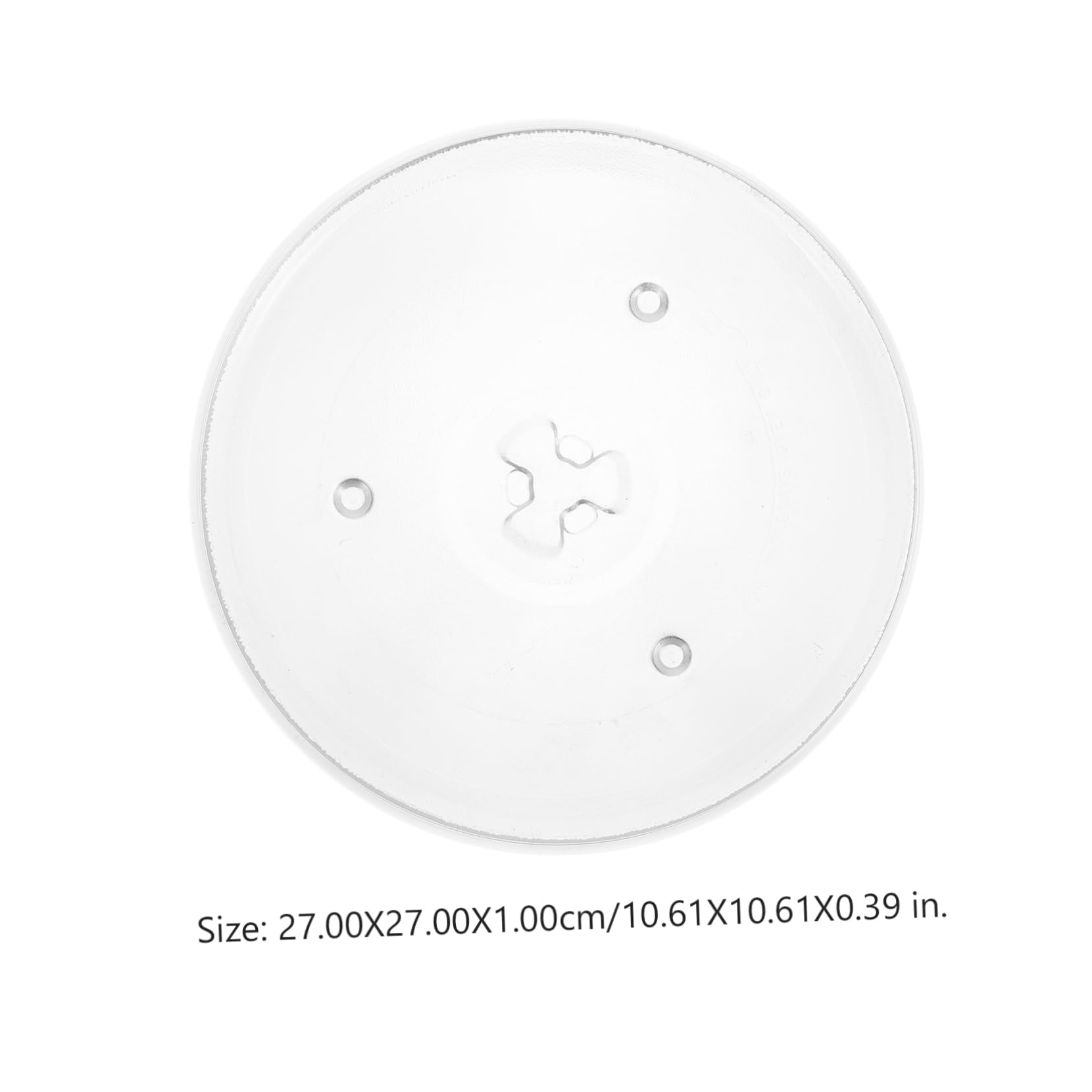 Mikinona Microwave Glass Turntable Tray Replacement Oven Cooking Plate Compatible with Multiple Brands Easy to Install and Use for Long Term Use for Better Cooking Experience