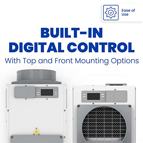Image of AprilAire E130 Pro 130-Pint Whole-House Dehumidifier, Energy Star Certified, Commercial-Grade for Basement, Crawlspace or Whole House up to 7,200 sq. ft.