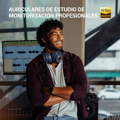 OneOdio Monitor 60 - Auriculares Profesionales de Estudio, Cascos Hi-Res con 50mm Controladores, Audífonos Cerrados con Cable Desmontable (3,5 mm / 6,35 mm) para DJ, Podcast, Grabación, Móvil, PC - imagen 7