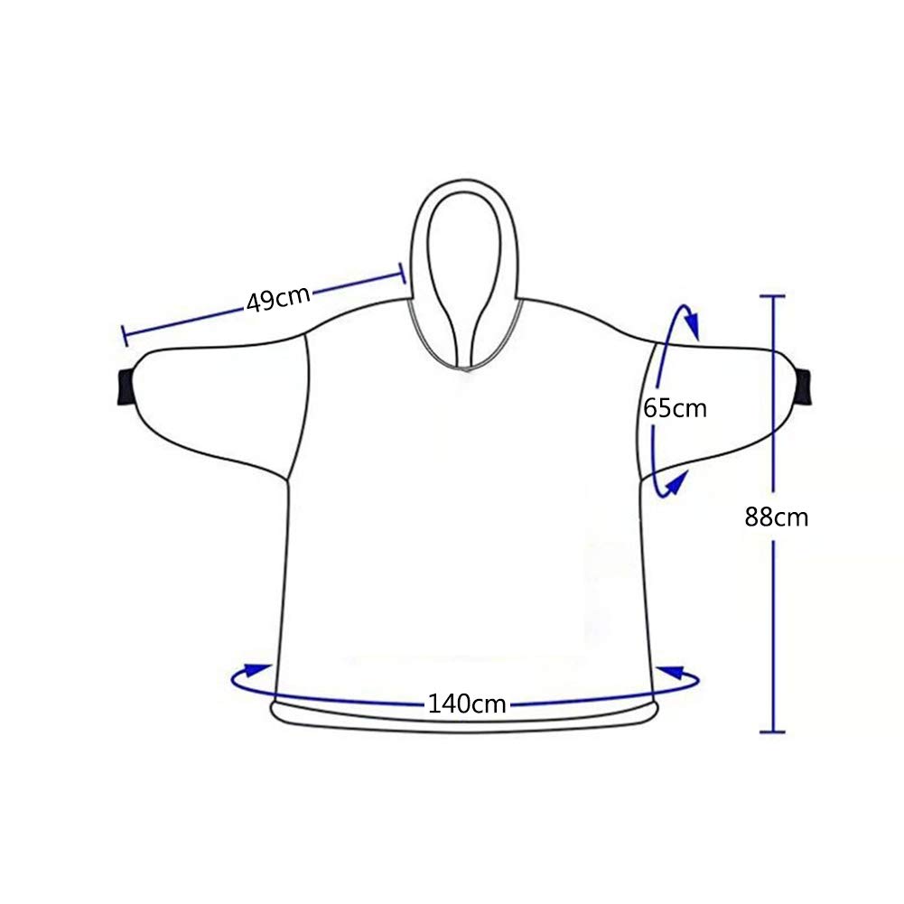 Bluza z kapturem oversize z ogromną kieszenią, ultramiękka bluza z kapturem z polaru typu sherpa dla kobiet, mężczyzn, dorosłych, dzieci
