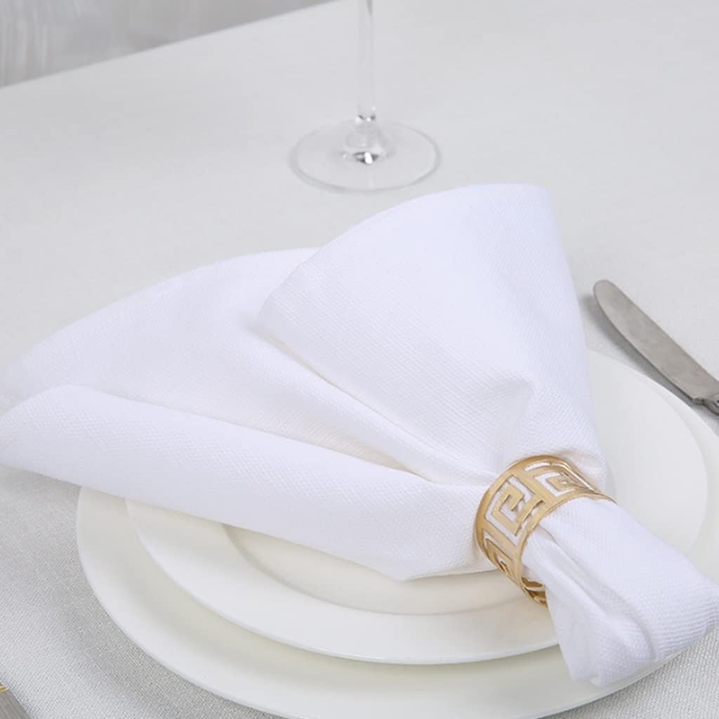Cotton Linen Napkins Placemat Soft Dining Table Mat Check Napkin Fabric