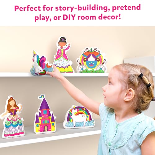 Skillmatics SKILL488IUP Inflatable Art For Kids - 3D Unicorns & Princesses, Preschool Craft Kits thumb #5