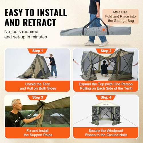 VEVOR 10x10FT Pop Up Gazebo