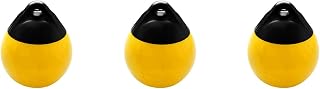 de anclaje redondo de PVC resistente para , 3 unidades, protección inflable, color amarillo