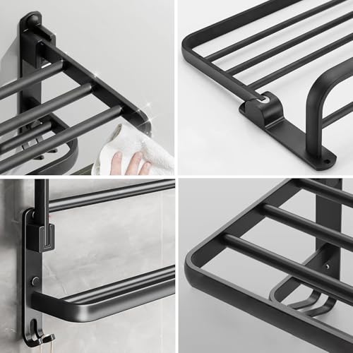 Porte-serviette salle de bain de 60cm pour optimiser vos petits espaces