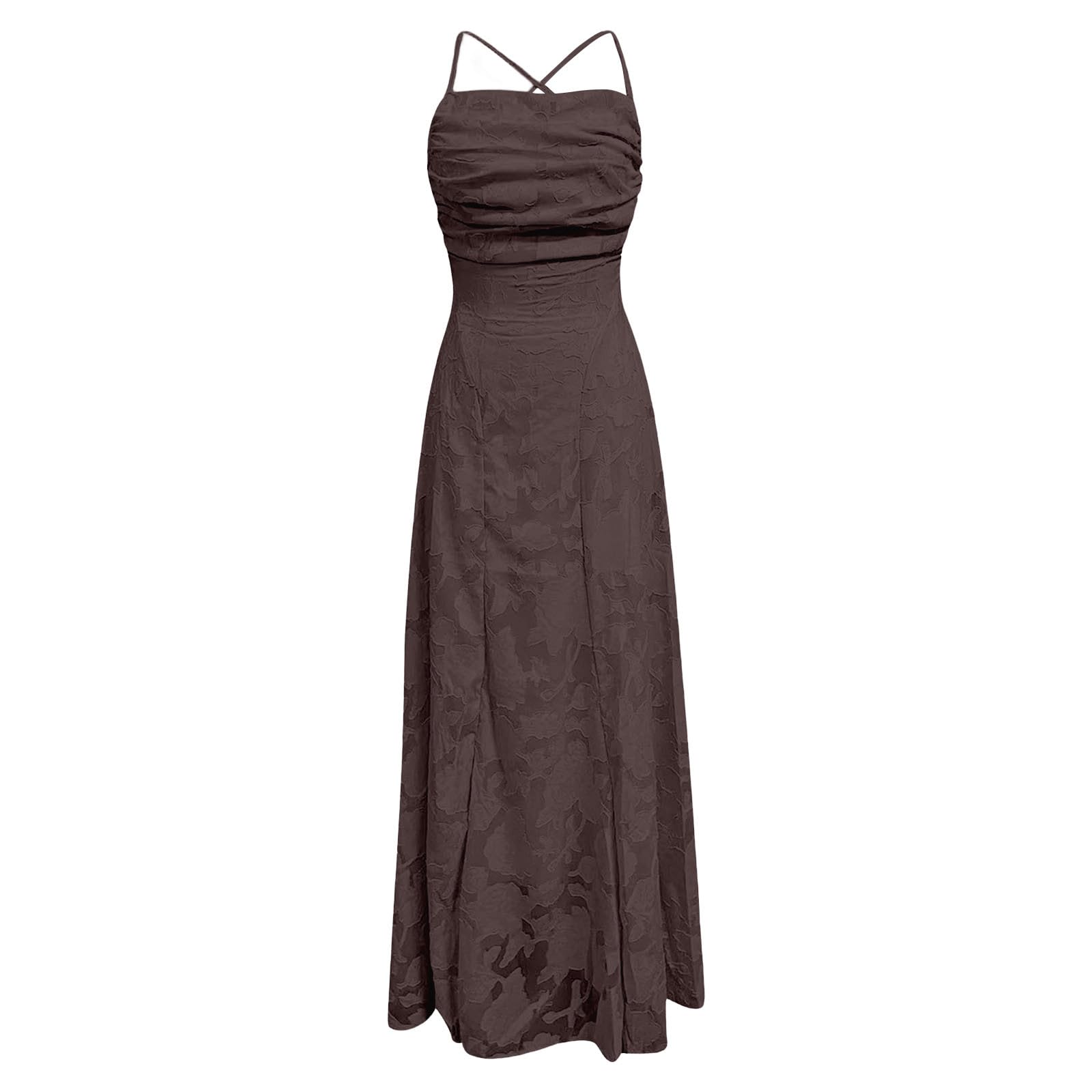 Vestido Casual de Verano sin Mangas, Escote en V, Ajustado, con Abertura Lateral, Tirantes y Espalda Descubierta, Ideal para Fiestas y Discotecas. Un Atuendo Elegante.