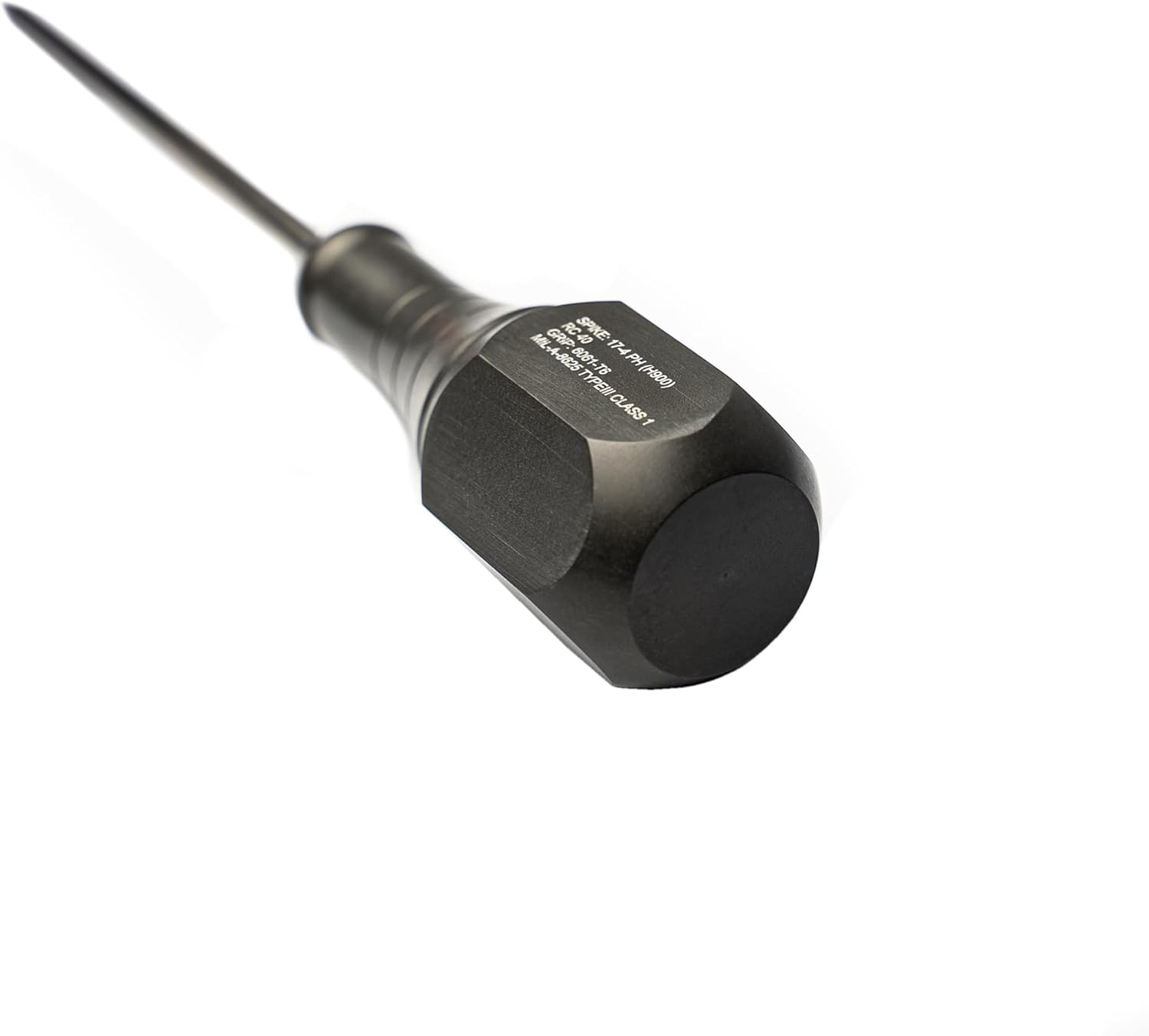 KM BUILT Heat Treated AWL - 6061-T6 Aluminum Handle with Heat Treaded 17-4 Stainless Spike - Metal Work, scribing, Punching Tool - Made in The USA, grey