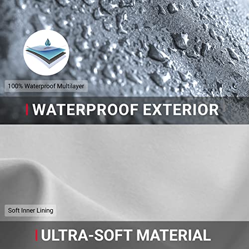 Icarcover 30-Layer Premium Sedan Car Cover Waterproof All Weather | Rain Snow Uv Sun Hail Protector For Automobiles | Automotive Accessories | Full Exterior Indoor Outdoor Car Cover Fit (203"-207" L) #TOP2