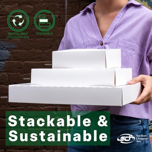 image for SOUTHERN CHAMPION TRAY SCT white window bakery boxes with attached fli