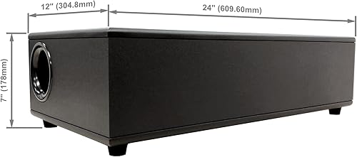 Miniatura 5 de Earthquake Sound CP-8 Couch Potato - Subwoofer delgado de cine en casa de 8 pulgadas con alimentación de pico de 300 W con diseño de carcasa de