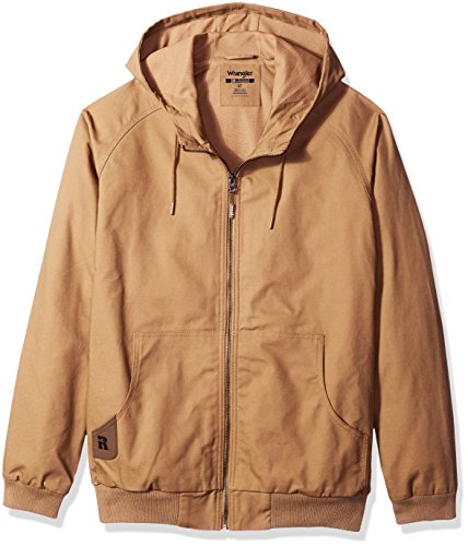 Wrangler Riggs Workwear Men's Workhorse Hooded Jacket, Rawhide, Small