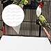NUOBESTY 100PCS Disposable Bird Cage Bottom Tray Paper Mats for Parrot Cage Absorbent Liners Bird Supply Bedding Cushion