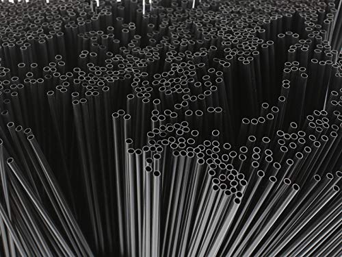 250 unidades de agitadores para café de 17.78 cm plástico negro miniatura 2